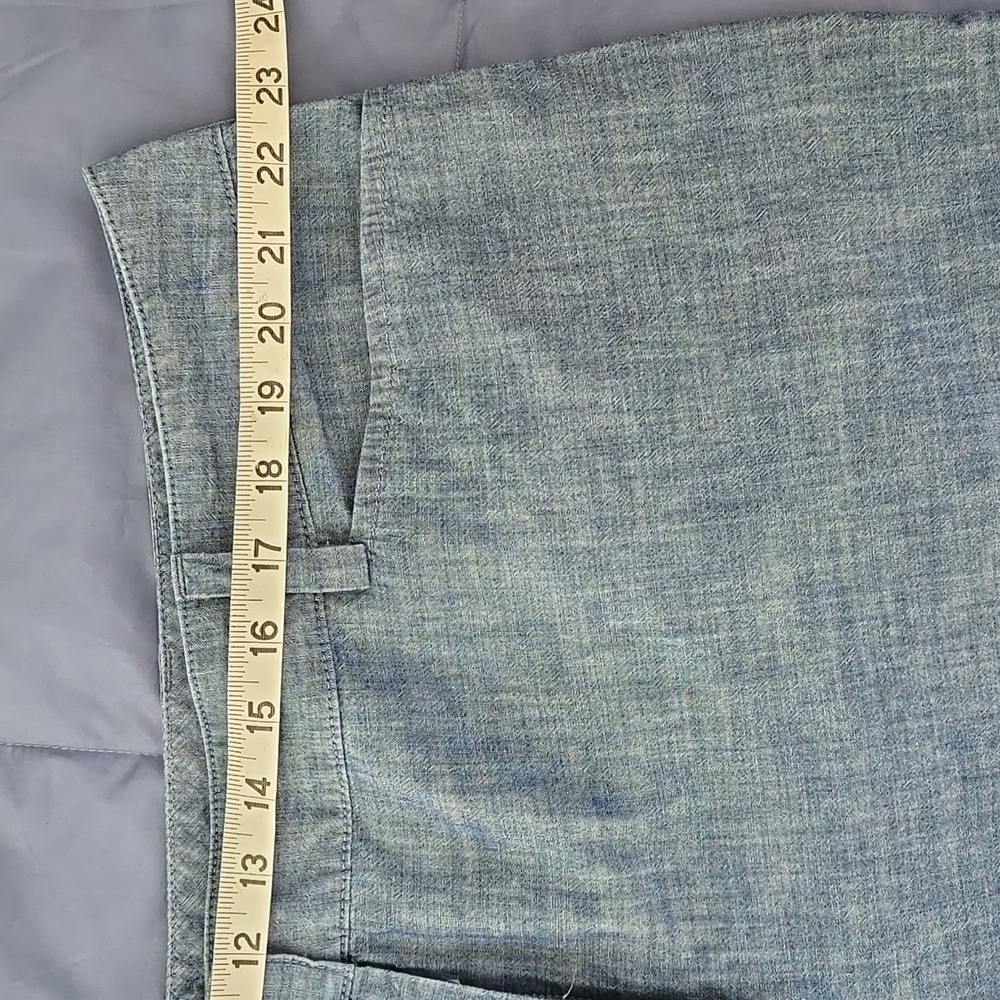 Lands End Women's Chambray Shorts Size 20W - Picture 5 of 7